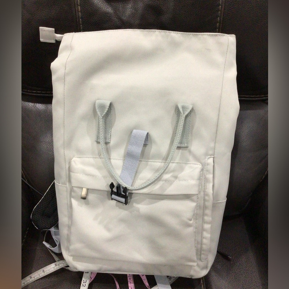 Light Green Nylon Double Handle Backpack - Picture 6 of 8